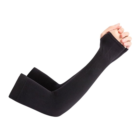 1Pair Cooling Arm Sleeves UV Sun Protection Compression Sleeves for Men Women with Thumb Hole Great for Travel Sports Outdoor Running Cycling Fishing Driving Hiking