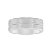 Men's Tungsten 8MM Grooved Comfort Fit Wedding Band by Brilliance Fine Jewelry - Mens Ring