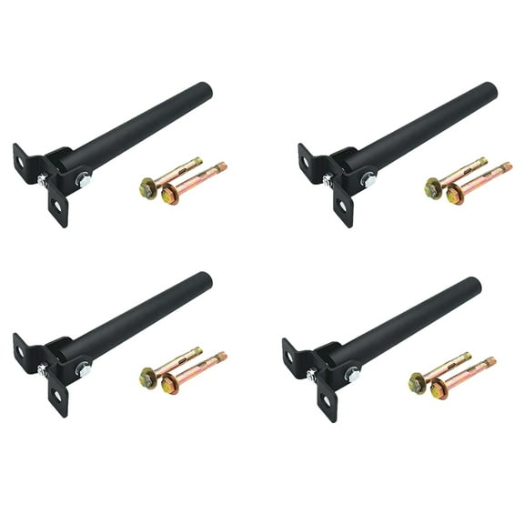 4X T Bar Row Platform Attachment Install on Floor or Wall Holder for Barbell Bars Exercises Gym Equipment,25mm