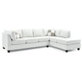 thumbnail image 3 of Glory Furniture Malone Sectional Sofa with Ottoman, Pure White, 3 of 7