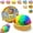 Flour Colorful, variant on Dumpling Squishy Toys, Glitter Dumpling Squishy Fidget Squishies, Stretchy Squeeze Balls for Adults, Sensory Stress Balls for Anxiety Relief, with Steamer Box Party Favors
