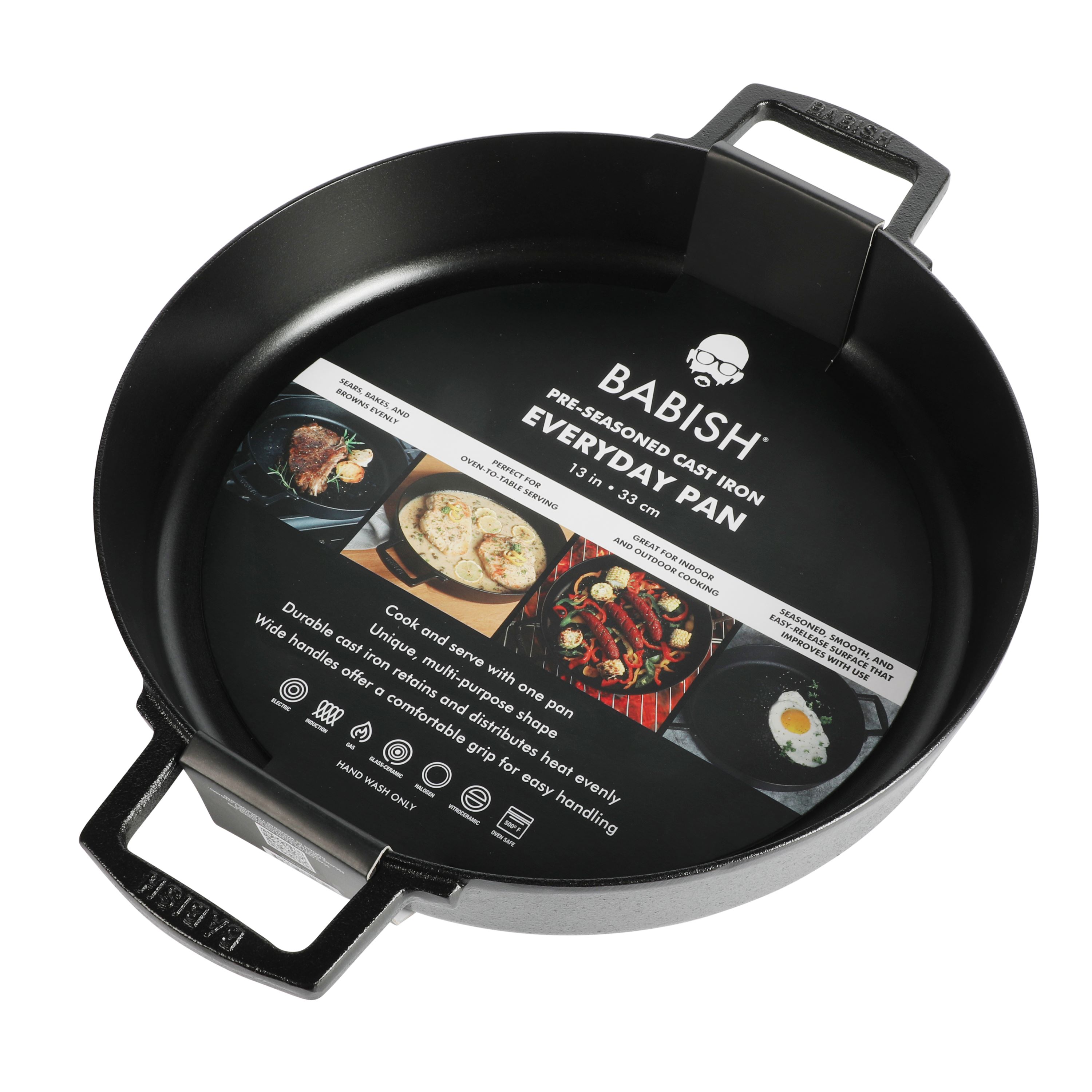 Babish 13-Inch Cast Iron Everyday Pan photo 6