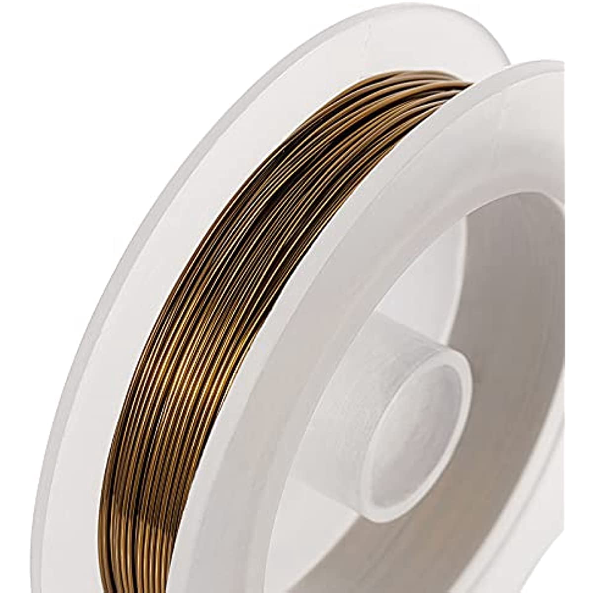 4 Rolls x 21 yard Copper Wire 23 gauge Sliver Gold Wire Jewelry Beading Wire for Necklace Bracelet Making