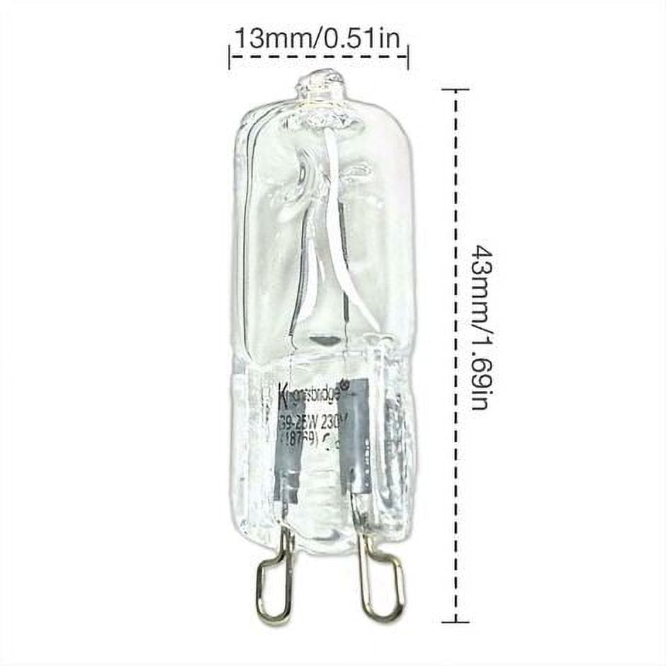 High Temperature Resistant G9 Halogen Oven Light Bulb 40W for Microwaves and Ovens