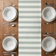 thumbnail image 6 of Green Stripe Table Runner - 90 Inch Long, Kitchen Dining Table Runner Dresser Scarves, Modern Farmhouse Geometric Striped Farmhouse Decor for Coffee Tables Wedding Party Banquet, 6 of 8