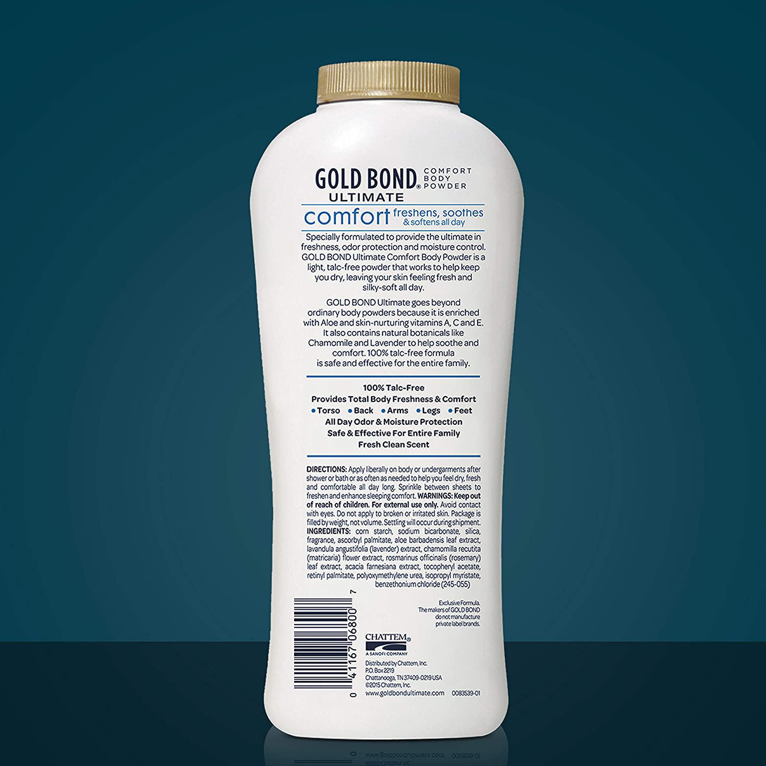  Gold Bond Ultimate Comfort Body Powder 10 oz. (Pack of 3),  Talc-Free Formula with Aloe & Chamomile : Everything Else