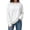 White #30, variant on KDDYLITQ Womens Sweatshirt Long Sleeve Crewneck Loose Fit Basic Solid Casual Pullover Tops Y2k Work Trendy Sweatshirts with Front Pocket Coffee L
