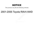 thumbnail image 2 of Kugel Rear Wheel Bearing and Hub Assembly Pair for Car 2001-2005 Toyota RAV4 AWD - Left Right Side (Driver Passenger) K70-100673, 2 of 2