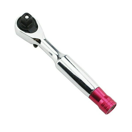 

1/4-inch 10cm/3.94 Ratchet Wrench 72 Teeth Wrench Quick Release Socket Wrench