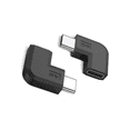 thumbnail image 2 of 2Pcs/Set Right Angle USB 3.1 Type C Male to Female Converter USB-C Adapter for Smart Phone Portable Connector, 2 of 7