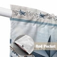 thumbnail image 4 of Country Star Blue Swag Valances for Windows 2 Pack, Kitchen Window Curtains 36 Inch Length, Farmhouse Vintage Branches Wooden Privacy Swag Curtains for Living Room/Bathroom with Rod Pocket 36"x36", 4 of 8