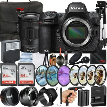 Nikon Z8 Mirrorless Camera with 24-120mm Lens   SanDisk 64GB Memory Card   Pistol Grip Tripod   SV Premium Accessory Bundle (International Version)