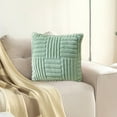 thumbnail image 6 of Pillows for Couch Hwkond Pillowcase Pillowcase With Striped Design Concealed Zip Removable Breathable And Warm No Deformation Solid Colour Cushion Cover Pillowcase,(Up to 25% Off)Green, 6 of 6