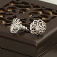 thumbnail image 4 of LeCalla 925 Sterling Silver Italian Openwork Swirl Stud Earrings for Women and Teen 12MM, 4 of 8