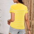 thumbnail image 5 of Short Sleeve for Women Crew Neck Trendy Summer Tops Travel Business Casual Spring Outfits Basic Tees For Women, 5 of 6