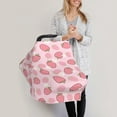 thumbnail image 3 of Haiem Strawberries Baby Nursing Cover & Nursing Poncho - Multi Use Cover for Baby Car Seat Canopy, Stroller Cover, 360°Full Privacy Breastfeeding Coverage, 3 of 9