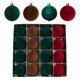 thumbnail image 4 of Bolas decorativas navideñas, 16 bolas navideñas de terciopelo, bolas flocadas para árbol de Navidad, bolas de plástico, adornos colgantes decorativos de Navidad, decoración para árbol de Navidad de 2,, 4 of 6