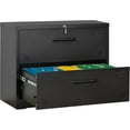 thumbnail image 1 of Lateral File Cabinet with 2 Drawer,Heavy Duty Locking Metal Lateral File Cabinet,35.43" L x 17.72" W x28.7 H, for Legal Letter Files,Disassemble, 1 of 8