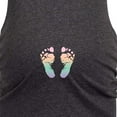 thumbnail image 3 of Bloom Maternity - Rainbow Footprints - Maternity Scoop Neck T-Shirt, 3 of 6