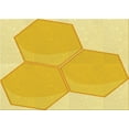 thumbnail image 1 of Ahgly Company Machine Washable Indoor Rectangle Transitional Bold Yellow Area Rugs, 8' x 10', 1 of 7