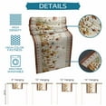 thumbnail image 6 of Farmhouse Flowers Table Runner, Wildflowers Dasiy Leaf Beige Brown Geometric Washable Kitchen Table Runners Dress Scarves for Dining Table Decorations Party, 13x72in, 6 of 9