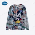 thumbnail image 5 of Sudadera con capucha de Mickey y Minnie con estampado 3D de Disney Mickey Mouse Anime, suéter informal de otoño para hombre, top ajustado para mujer para hombre, 5 of 5
