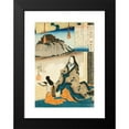 thumbnail image 2 of Utagawa Kuniyoshi 17x24 Black Modern Framed Museum Art Print Titled - Empress Jito Tenno (Early 1840s), 2 of 5