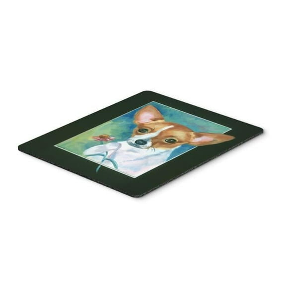 Chihuahua & Daisy Mouse Pad, Hot Pad or Trivet