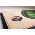 thumbnail image 4 of IDNA New York Mets 17'' x 13'' 5-Layer 3D StadiumViews Wall Art, 4 of 5