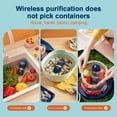 thumbnail image 5 of SHAR Wireless Portable Fruit and Vegetable Washing Machine（15*9*5cm） - Home Food Purifier - Dark Blue, 5 of 5