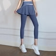 thumbnail image 2 of Yoga Pants Women Skirted Legging Pleated Skirt Leggings Athletic Workout Running Yoga Pants Workout Clothes for Women, 2 of 4