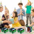 thumbnail image 5 of 24 Pcs Monster Truck Party Decorations Food Boxes Race Car Birthday Supplies Green and Purple Trucks Box Tray Table Centerpiece for Boys Girls Car Favors$$Home Decor, Kitchen, & Other, 5 of 6