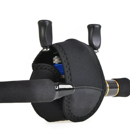 RONSHIN Spinning Reel Cover SBR Baitcasting Trolling Fishing Reel Protective Case Pouch Sleeve Gloves Fishing Bags 11 x 12cm