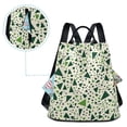 thumbnail image 5 of FORMRS Women's Travel Backpack Purse Anti-Theft Hidden Pockets Casual Shoulder Bag, Green Triangles Pattern, 5 of 7