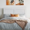 thumbnail image 3 of Pemberly Row Solid Wood Twin Size Platform Bed with Twin Trundle in White, 3 of 9