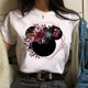 thumbnail image 1 of Gold Micky head women's casual top Mickey Mouse print women's fashion top Disney cartoon women's T-shirt Women's short sleeveM Gao Jinjia LED, 1 of 2