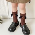 thumbnail image 4 of Toddler Girl Socks with Dog Ears Cute Puppy Ribbed Crew Sock Soft Cotton Breathable Cartoon Animal Socks*1pc, 4 of 7