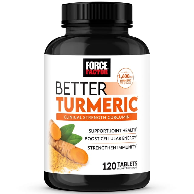 Suplemento Force Factor Better Turmeric Joint Support 120 comprimidos