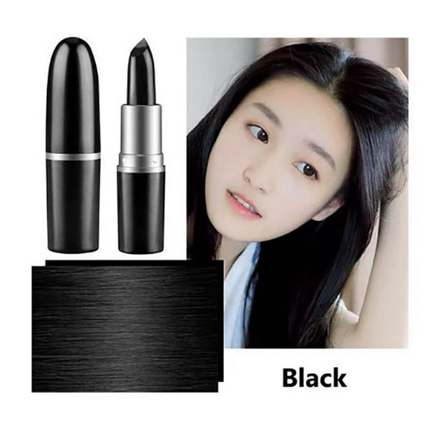 Black Brown One-Time Hair Dye Instant Gray Root Coverage Hair's Color Cream  Stick Temporary Cover Up White Hair Colour Dye 