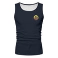 thumbnail image 4 of Men Tank Tops Workout Casual Coconut Print Sleeveless Summer Beach Outdoor Muscle Gym Men Undershirts Navy L, 4 of 4