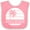 Pink and White, variant on Inktastic Avila Beach California Boys or Girls Baby Bib