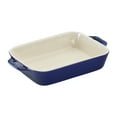thumbnail image 5 of Staub Ceramic 4-pc Baking Pans Set, Casserole Dish with Lid, Brownie Pan, Dark Blue, 5 of 11
