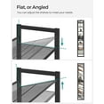 thumbnail image 6 of 8-Tier Shoe Rack Shoe Organizer 32-40 Pairs Shoes Metal Shoe Storage for Garage Entryway Set of 2 4-Tier Stackable Shoe Shelf with Adjustable Flat or Angled Shelves Gray, 6 of 9