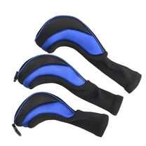 3Pcs/Set Golf Club head cover with No. Tags Golf Accessories High Quality Blue