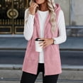 thumbnail image 6 of Stamzod Womens Vest Casual Hooded Sleeveless Fleece Lined Outerwear Vests Winter Coat with Pockets, 6 of 9