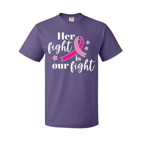 Inktastic Breast Cancer Awareness Her Fight is our fight T-Shirt