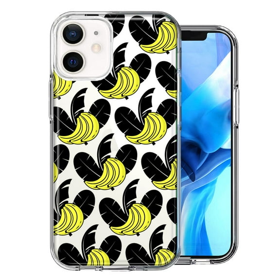 MUNDAZE For Apple iPhone 11 Tropical Bananas Design Double Layer Phone Case Cover