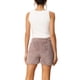 thumbnail image 3 of INSPIRAR CHIC Conjuntos de Pijamas de Felpa Fuzzy para Mujeres de 3 Piezas, Chaqueta Suave y Top Corto con Pantalones Cortos, Conjunto de Lounge 2XL Marrón Rosado, 3 of 6