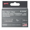 thumbnail image 2 of Arrow Fastener 608 1/2" Heavy Duty Wide Crown Staples 1000 per Package, 2 of 2