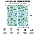 thumbnail image 2 of Blackout Kids Curtains,LightBlue Cartoon Dinosaurs NatureElements Pattern Childrens Insulated Curtains Set Of 2,Bedroom Essentials,Toddler Room Decor 42"x84", 2 of 5